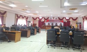 Sidang Paripurna ke-16 Masa Persidangan ke-2 dengan agenda penyampaian keputusan rekomendasi DPRD terhadap Laporan Keterangan Pertanggungjawaban (LKPJ) Bupati Sekadau Tahun 2025. (Foto:wn)